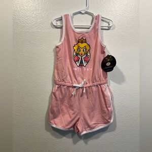Princess Peach Pink Kids One Piece